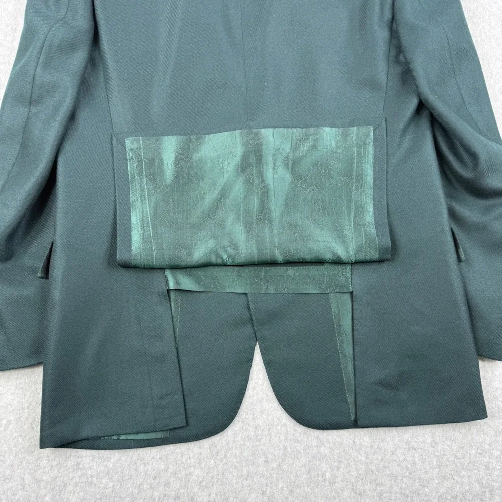 Vintage Brioni Blazer Mens 40 Green 100% Cashmere Cuzzens Sport‎ Coat Italy